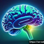 마약 중독과 뇌 기능 회복 - A detailed digital illustration of a human brain showing neuroplasticity during addiction recovery: ...